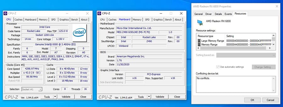MSI prend en charge Re-Size BAR sur ses cartes mères de chipset Intel 400 Series 3 msi-intel-z490-re-size-bar