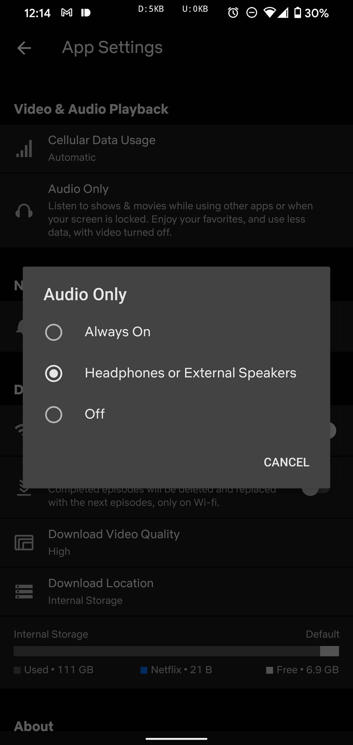 Netflix, le mode "audio uniquement", comment l'activer ? 3 Netflix active le mode audio