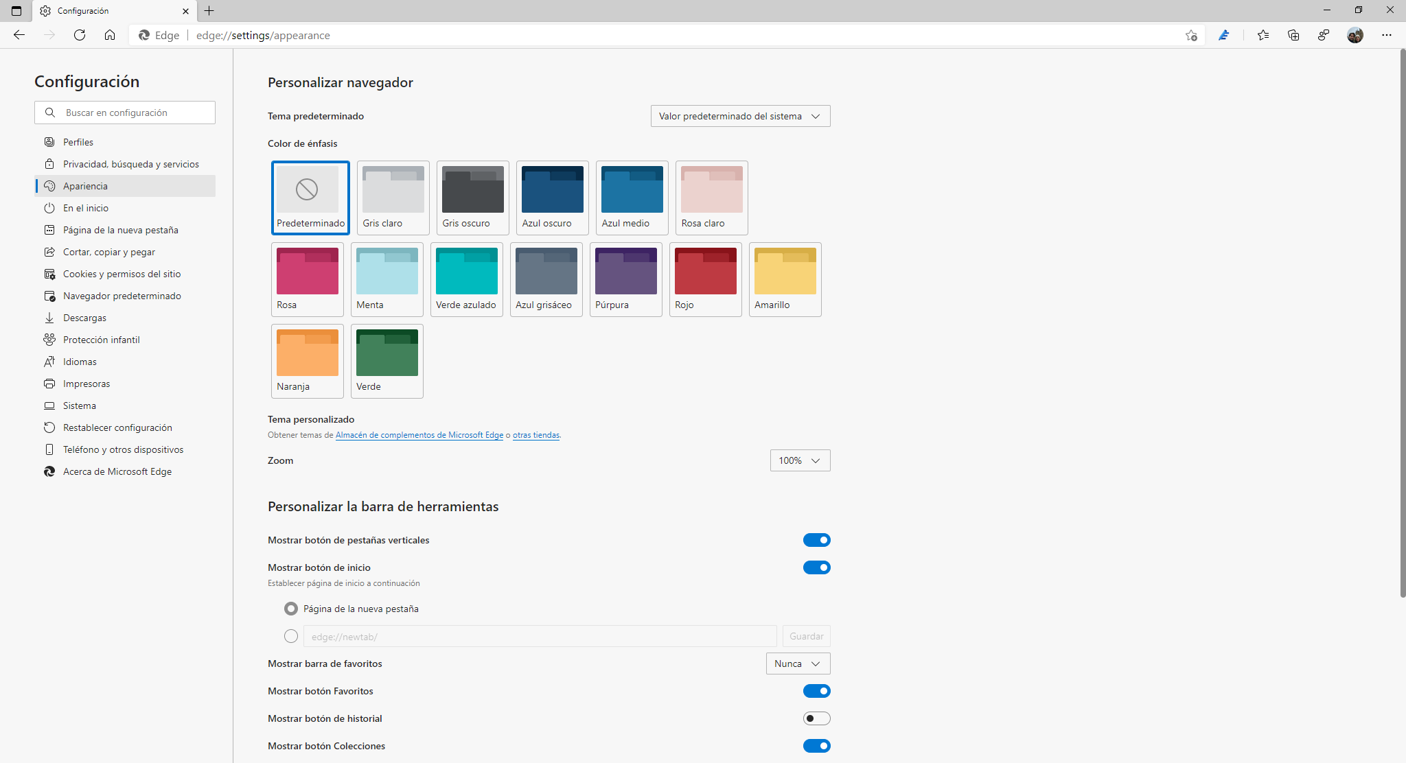 Nouveautés de Microsoft Edge pour le mois de décembre 4 Le nouveau sélecteur de thème Edge
