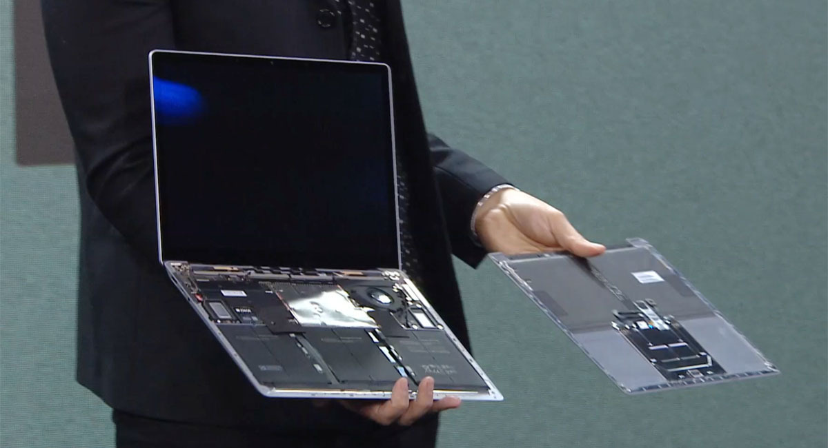 La Surface modulaire pourrait être une réalité selon le dernier brevet 4 L'intérieur d'un Surface Laptop 3