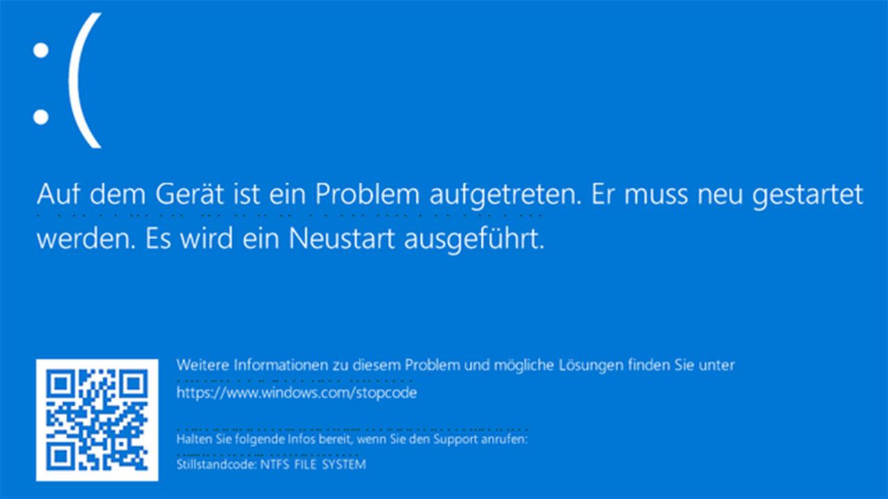 La dernière mise à jour de Windows 10 pourrait détruire votre SSD si vous exécutez cette commande 2 Écran bleu Windows 10 avec erreur de système de fichiers