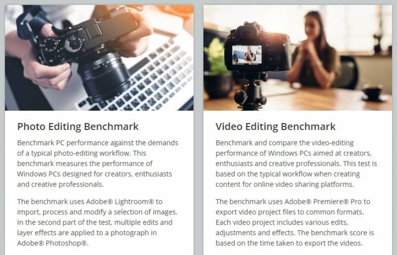 UL Benchmarks Procyon, un logiciel de test pour les éditeurs photo et vidéo 2 Procyon-benchmark-suite