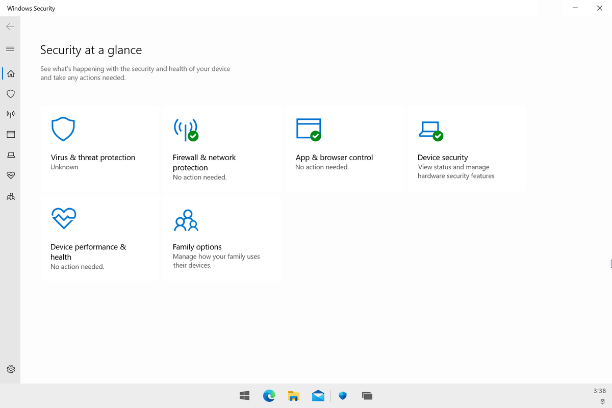 Windows 10X: tout ce que vous devez savoir 8 Section de sécurité Windows 10X