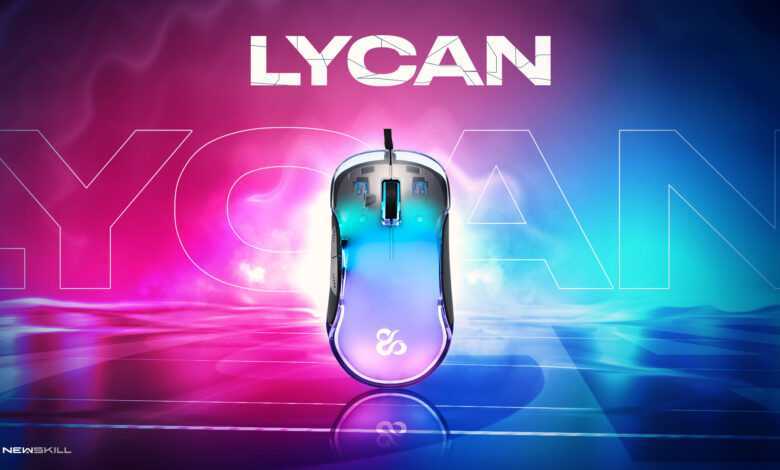 Newskill Lycan, une souris avec une surface transparente avec RVB 1 Newskill Lycan