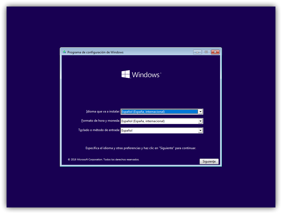 Comment télécharger et installer Windows 10 à partir de zéro 4 Première fenêtre de l'assistant d'installation de Windows 10