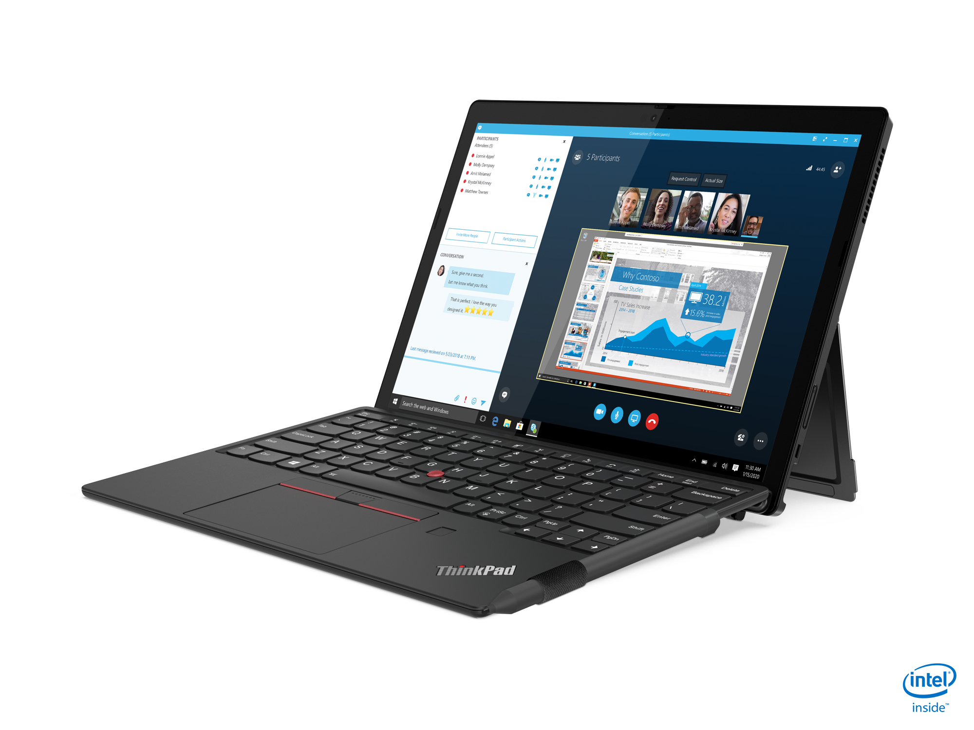Lenovo ThinkPad X12 Detachable arrive pour concurrencer Surface Pro… y compris Thunderbolt 4 2 Vue latérale avec clavier