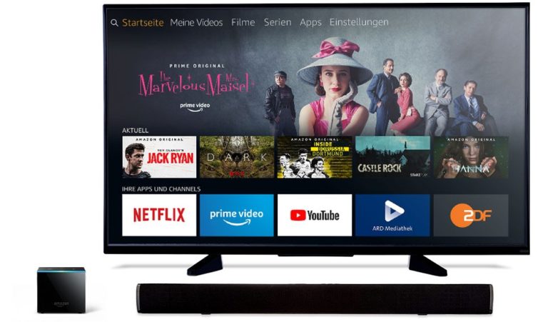 Fire TV Cube: Le meilleur lecteur de streaming (pour moi) 3 Le Fire TV Cube souhaite également contrôler votre télévision et votre barre de son. Subjectivement, c'est déjà le meilleur lecteur de streaming actuellement. (Photo: Amazon)