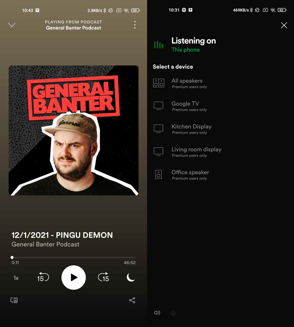 Spotify supprime l'option d'envoyer de l'audio à Google Home dans les comptes gratuits Spotify supprime l'option d'envoyer de l'audio à Google Home dans les comptes gratuits