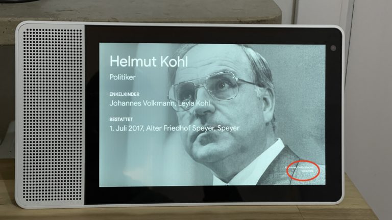 Écrans intelligents: 12 trucs et astuces 7 Oui, qui était en fait Helmut Kohl? Via un navigateur (caché), que vous appelez sur les écrans Google via le lien marqué, vous pouvez en savoir plus sur l'ancien chancelier si vous le souhaitez et vous pouvez visiter d'autres sites Web.