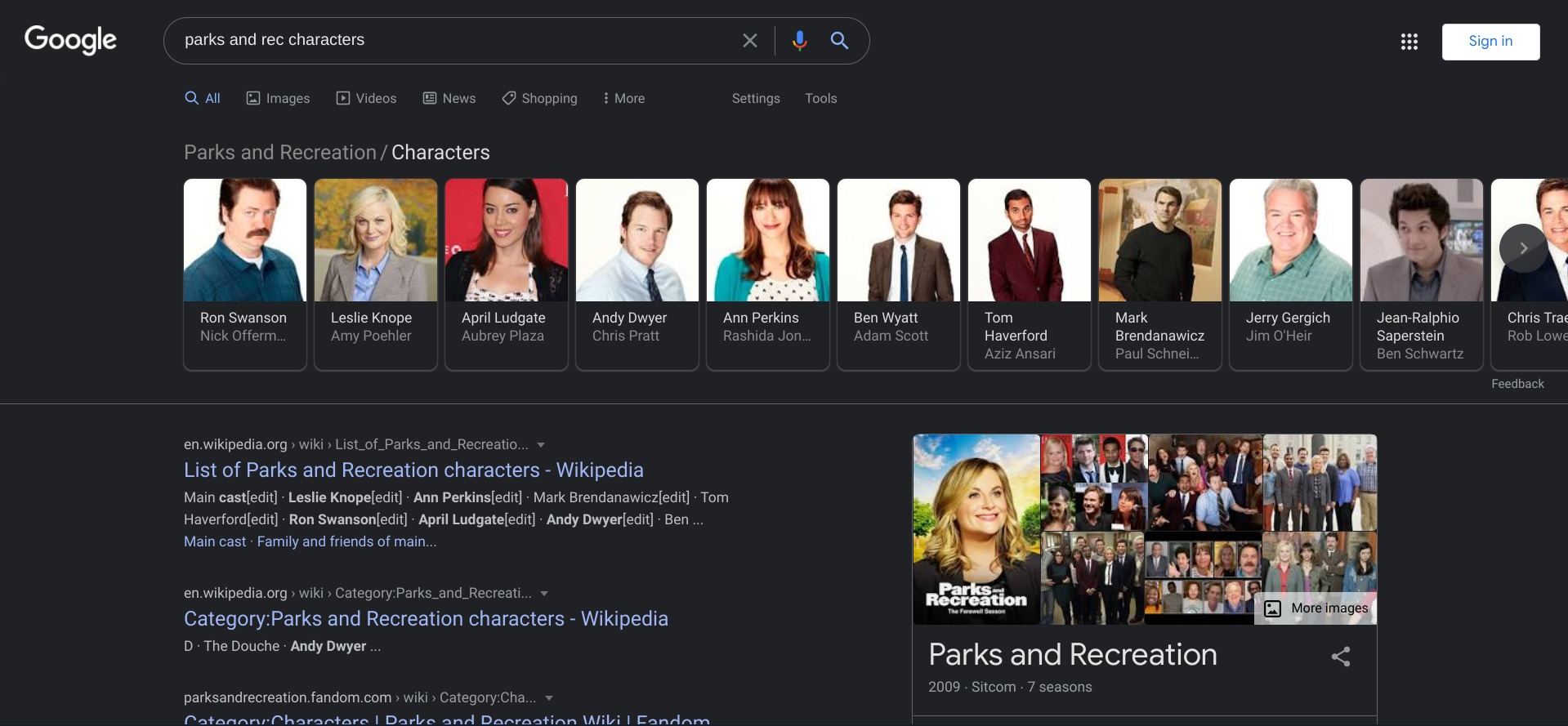 Google commence à implémenter le thème sombre dans son moteur de recherche 2 Le look du thème sombre