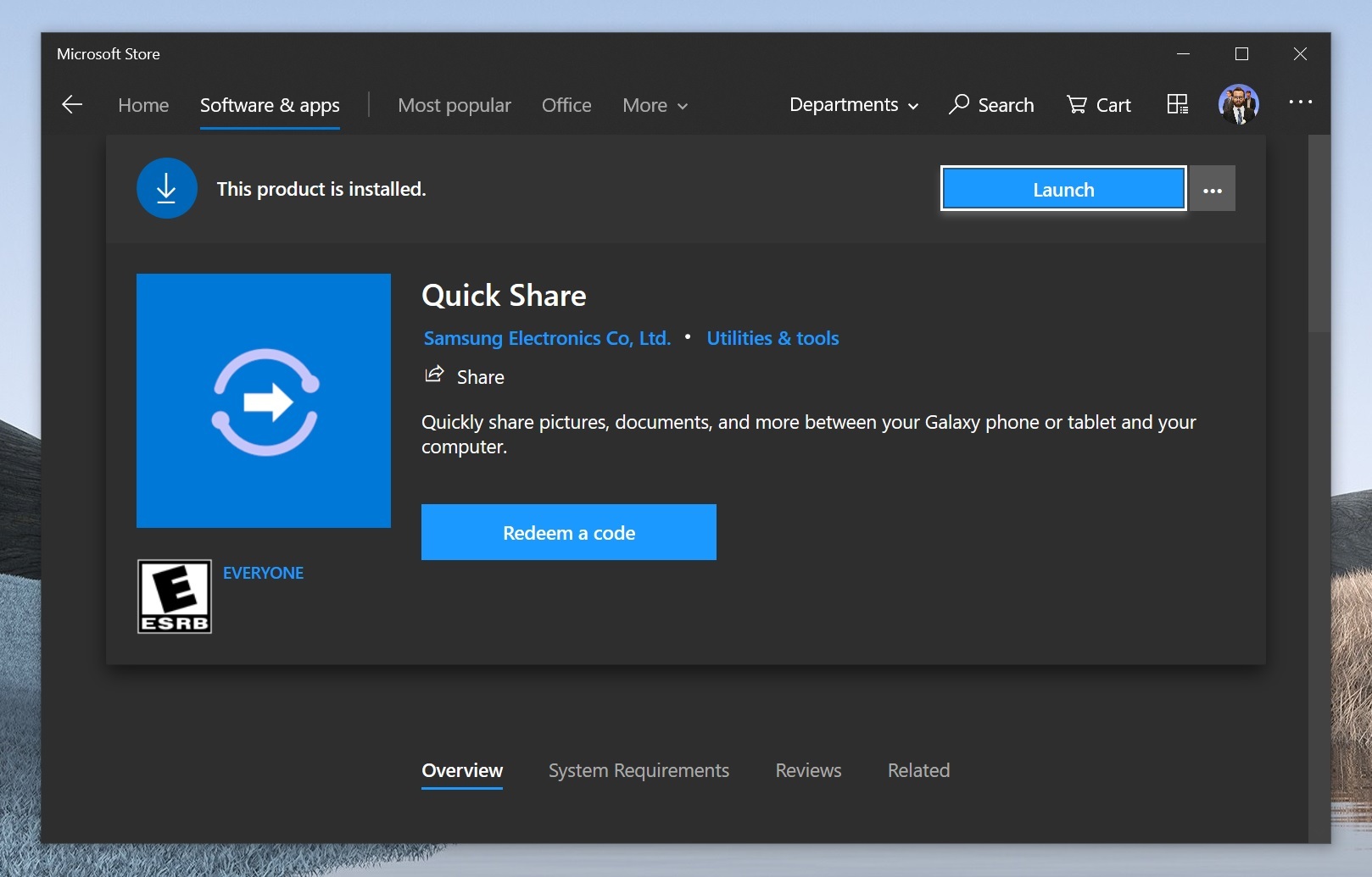 L'application Quick Share de Samsung arrive sur Windows 10 2 Application Quick Share pour Windows 10