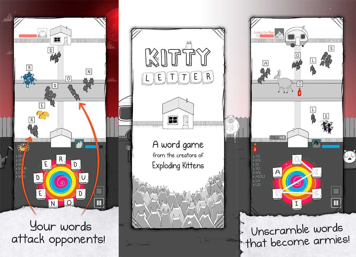 Les créateurs d'Exploding Kittens ont un nouveau jeu sur Android: Kitty Letter