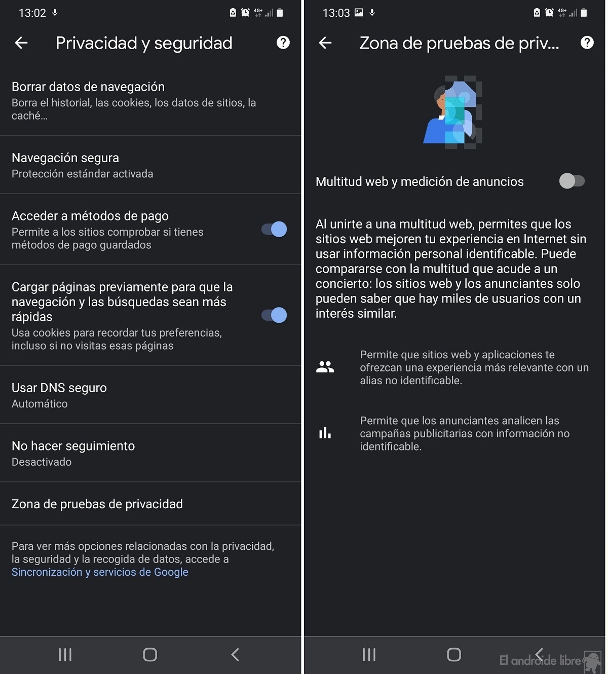 Google Chrome lance sa version 89 sur Android: voici l'actualité 3 Bac à sable de confidentialité de Google Chrome 89