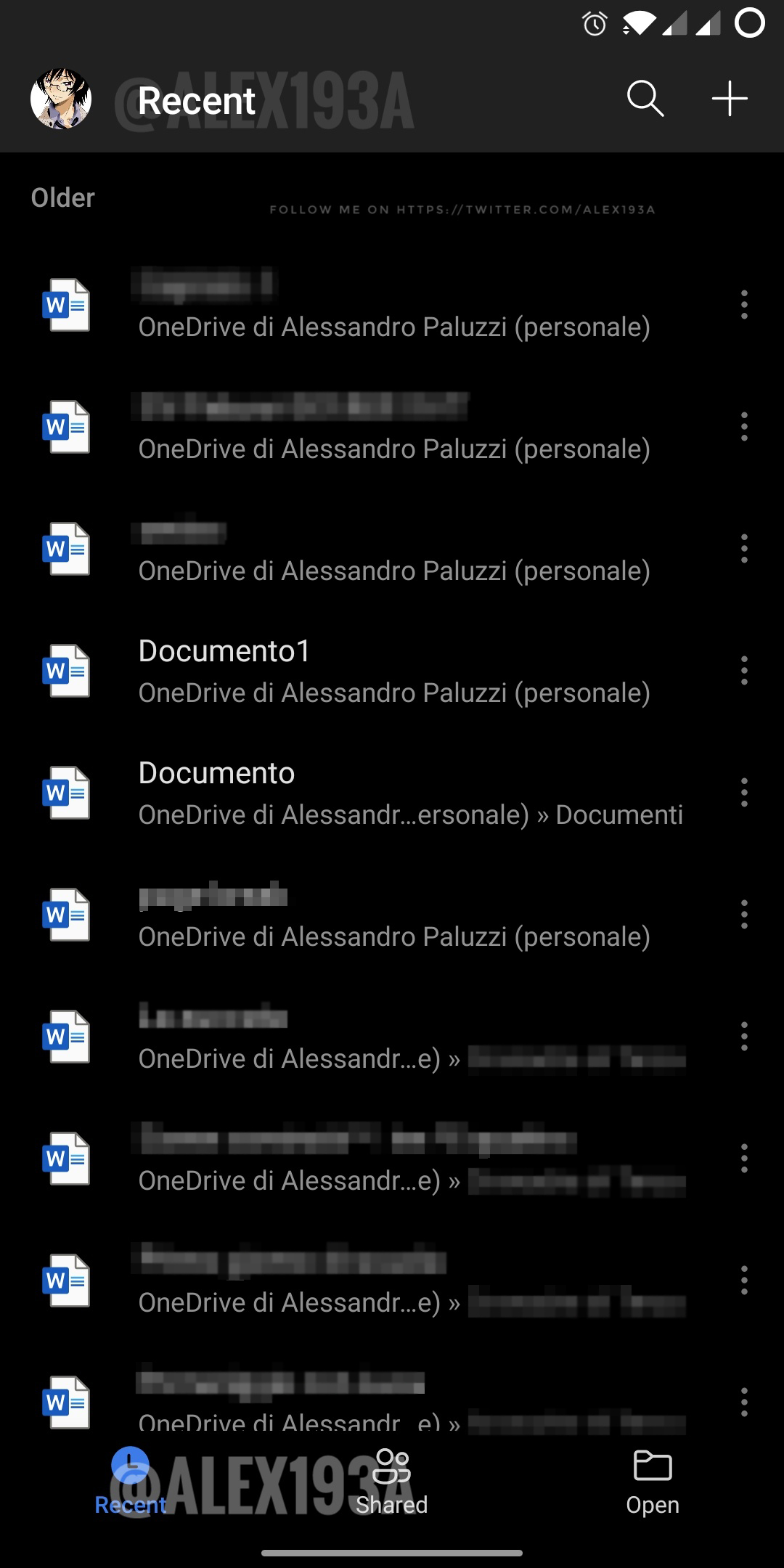 Thème sombre Word pour Android