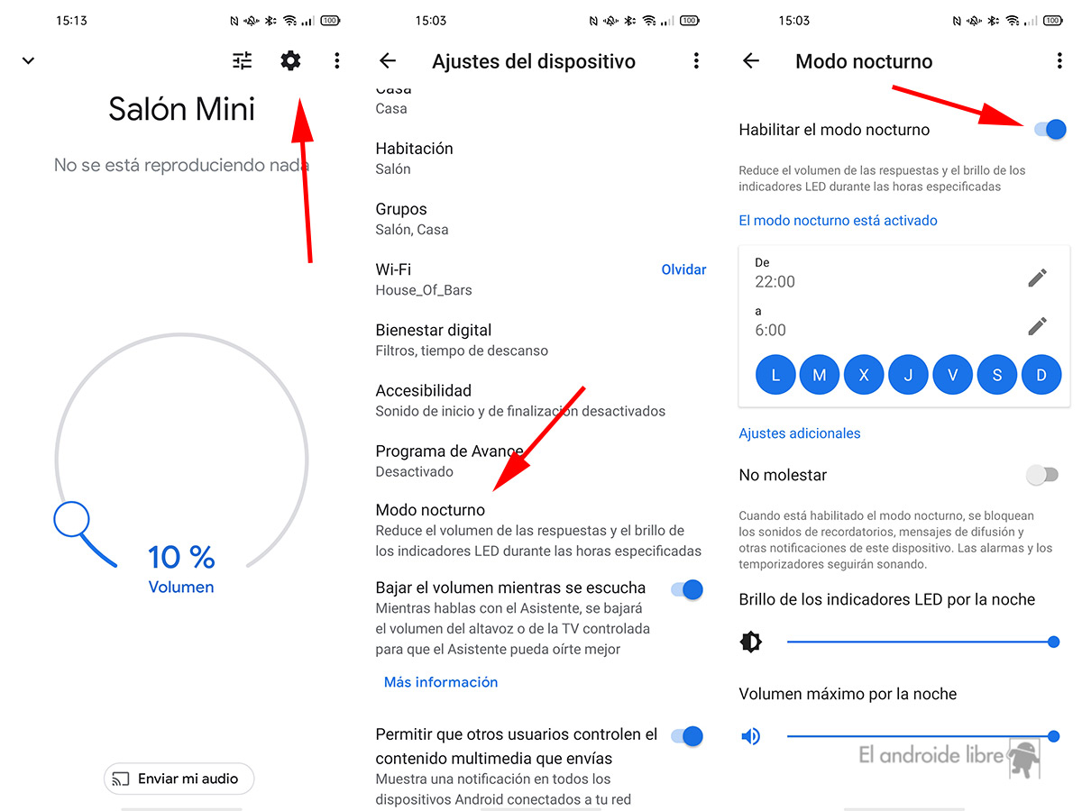 Comment activer le mode nuit sur les haut-parleurs Google Comment activer le mode nuit sur les haut-parleurs Google