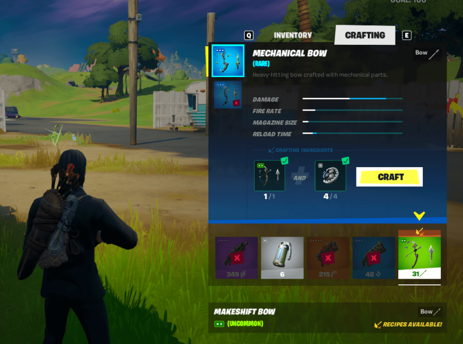 Comment fabriquer un arc mécanique dans Fortnite Chapter 2 Season 6 3 Comment fabriquer un arc mécanique dans Fortnite.