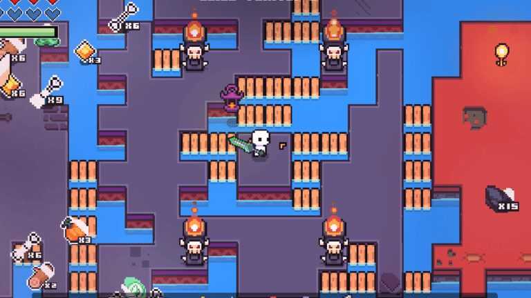 Comment résoudre le casse-tête de braseros de crâne de biome Graveyard dans Forager 1 The Braziers Puzzle in Forager.