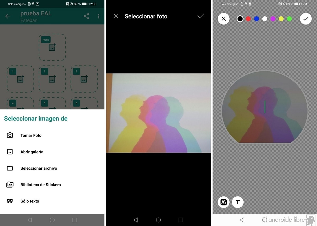Sticker Maker: l'application pour créer vos propres autocollants animés 3 Fabricant d'autocollants sélectionner une photo