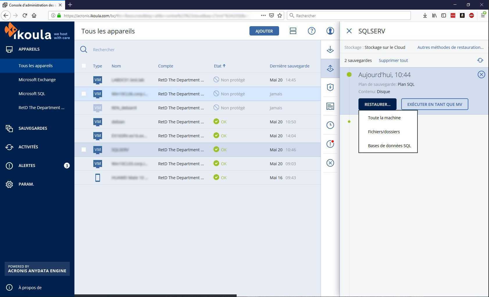 Pourquoi choisir Acronis Cyber Backup pour la protection de vos données ? 4 Acronis Cyber Backup 2
