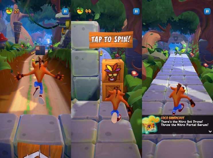 Crash Bandicoot: On The Run! peut maintenant être téléchargé sur n'importe quel Android 2 Crash Bandicoot en fuite peut maintenant etre telecharge sur nimporte