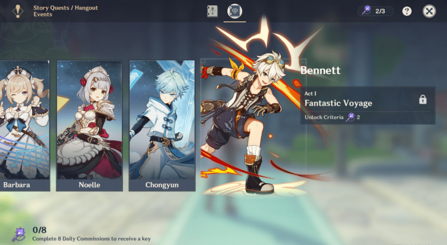 Événement de Hangout Genshin Impact: Guide de Bennett 2 Événement de Hangout Genshin Impact Bennett
