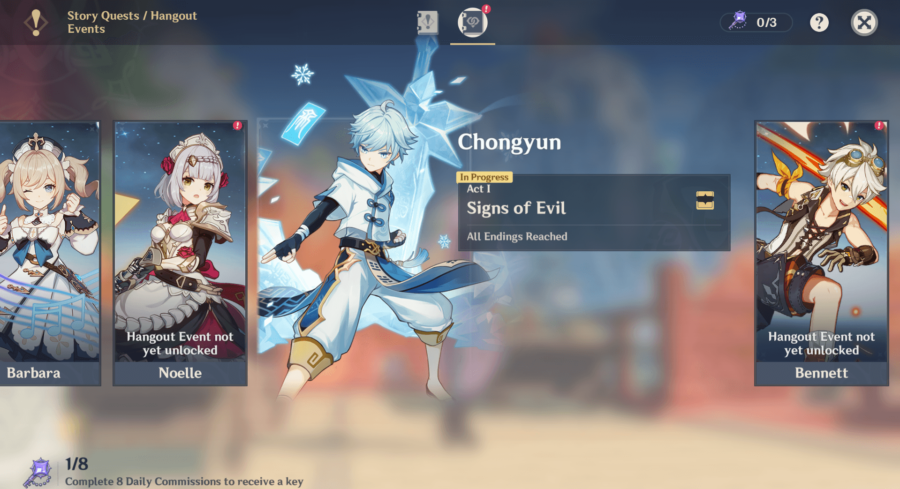 Événement de Hangout Genshin Impact: Guide de Chongyun 2 Genshin Impact, événement de Hangout Chongyun