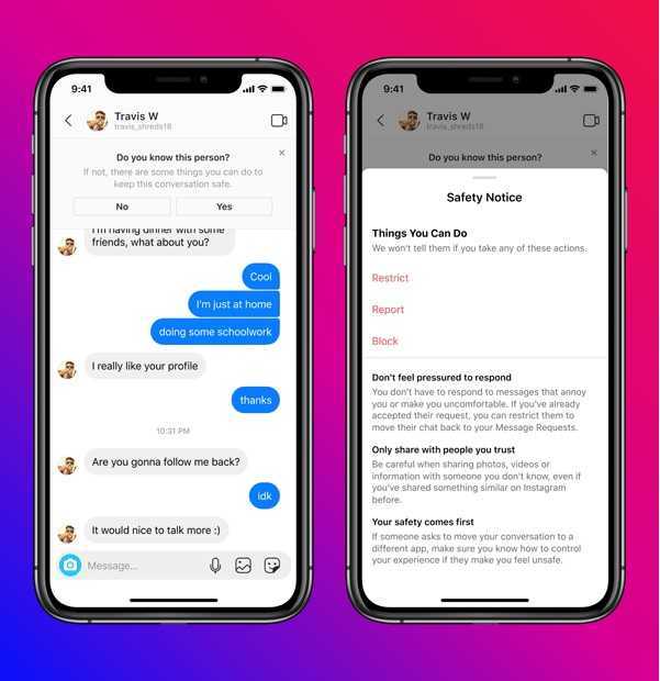 Instagram protégera les mineurs avec ses nouvelles fonctions 2 Instagram restreint les messages directs