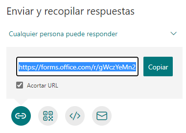Le partage de quiz Microsoft Forms est devenu plus facile 2 L'option URL raccourcie dans les formulaires