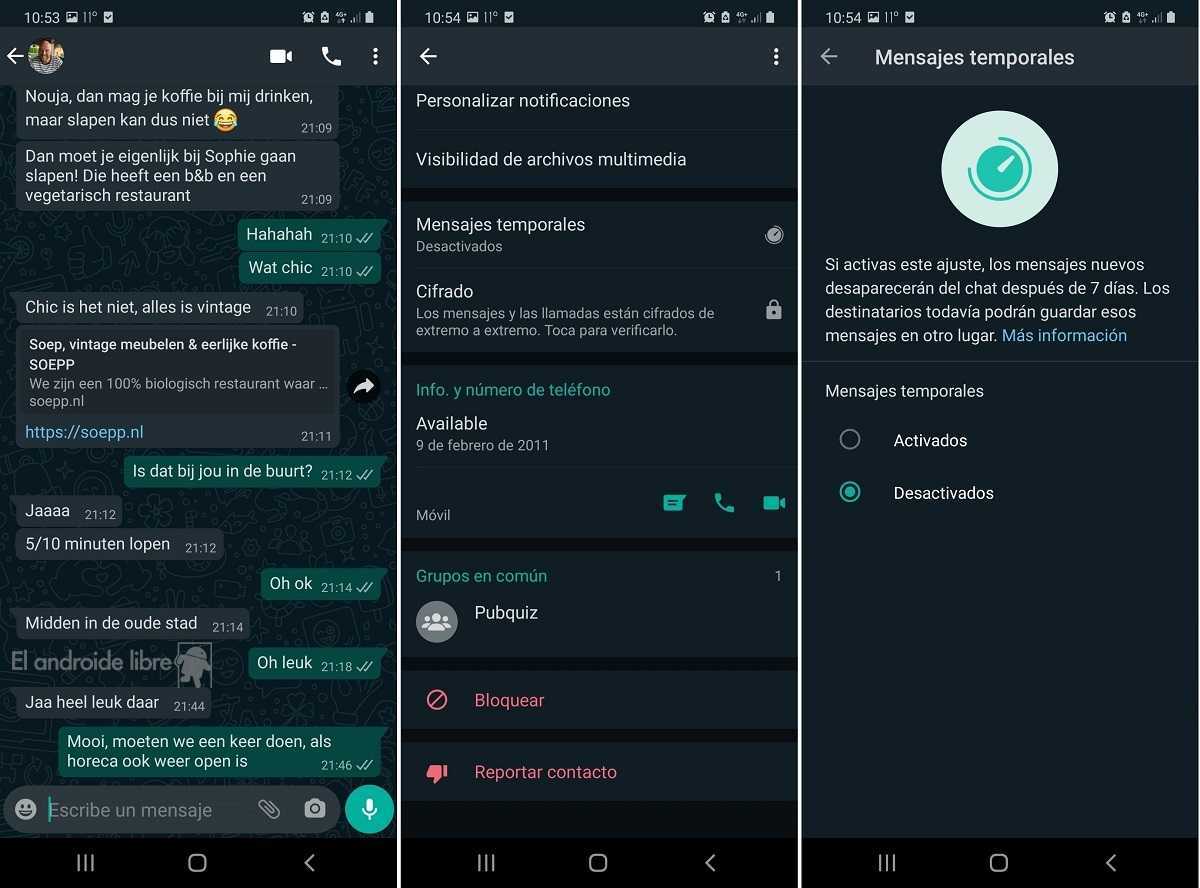 WhatsApp aura des messages qui s'autodétruisent après 24 heures 2 Messages temporaires sur WhatsApp