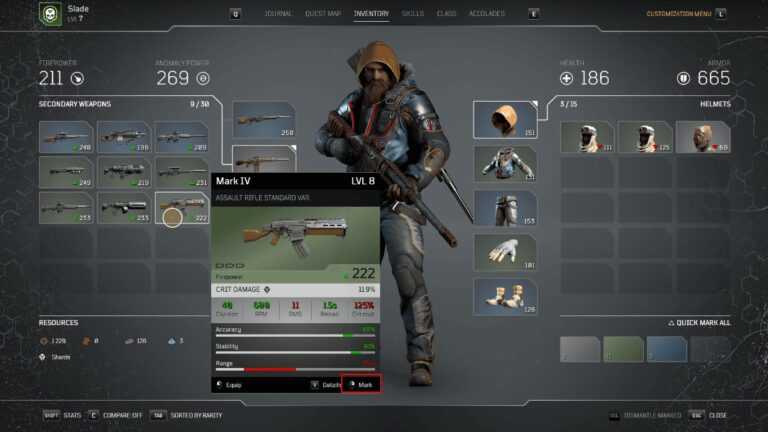 Comment démonter les armes et armures dans les Outriders 12 Comment démonter les armes et armures dans les Outriders