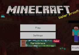 The Minecraft Bedrock edition title page.