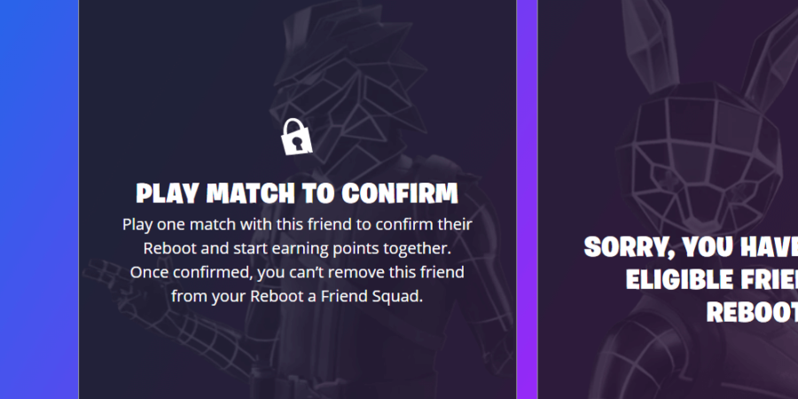 Comment redémarrer (reboot) un ami dans Fortnite 4 Confirmation d'un ami sélectionné pour redémarrer.