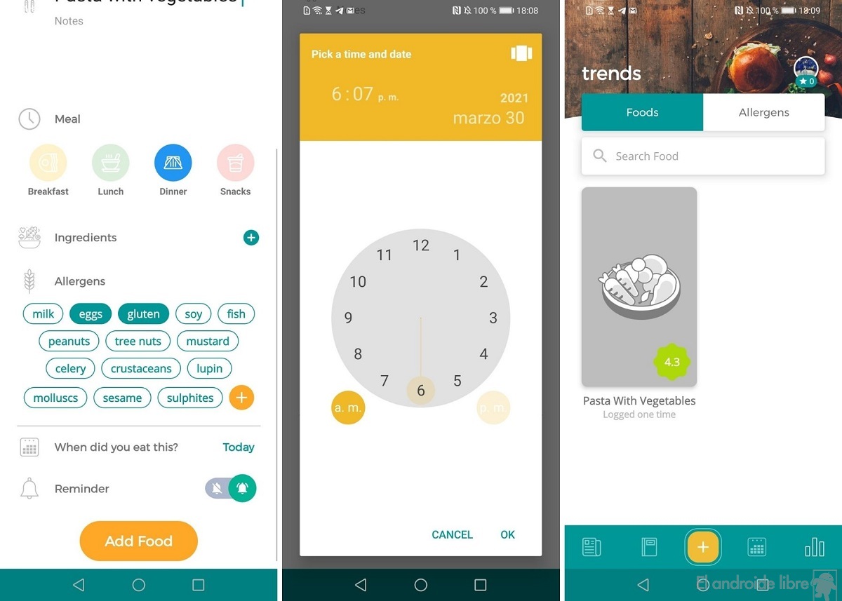 MoodBites: contrôlez ce que vous mangez et comment cela vous affecte avec cette application 3 Nourriture MoodBites