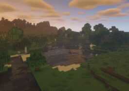 The BSL Shader being used in Minecraft.