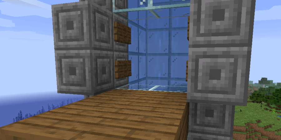 Comment faire un ascenseur à bulles dans Minecraft 5 Un étage supplémentaire sur un ascenseur à eau.