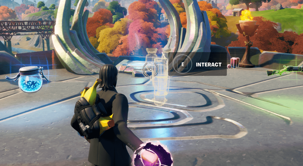 La vue de l'émetteur de messages Spire dans Fortnite.
