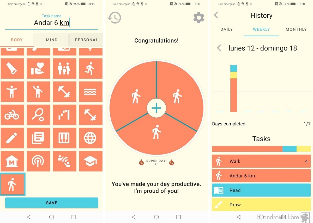 Améliorez votre productivité et atteignez vos objectifs avec cette application 3 Interface Proday