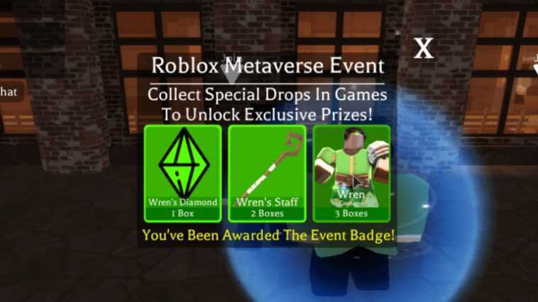 Comment obtenir le coffre au trésor de Wren Brightblade dans Werewolf Within »wiki utile Champions du métaverse Roblox 1 The Wren Metaverse Champion Badge.