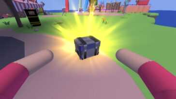 Comment obtenir Crate Drop d'AJ Striker dans Human Simulator »wiki utile Champions du métaverse Roblox 23 Grabbing AJs drop crate in Human Simulator.