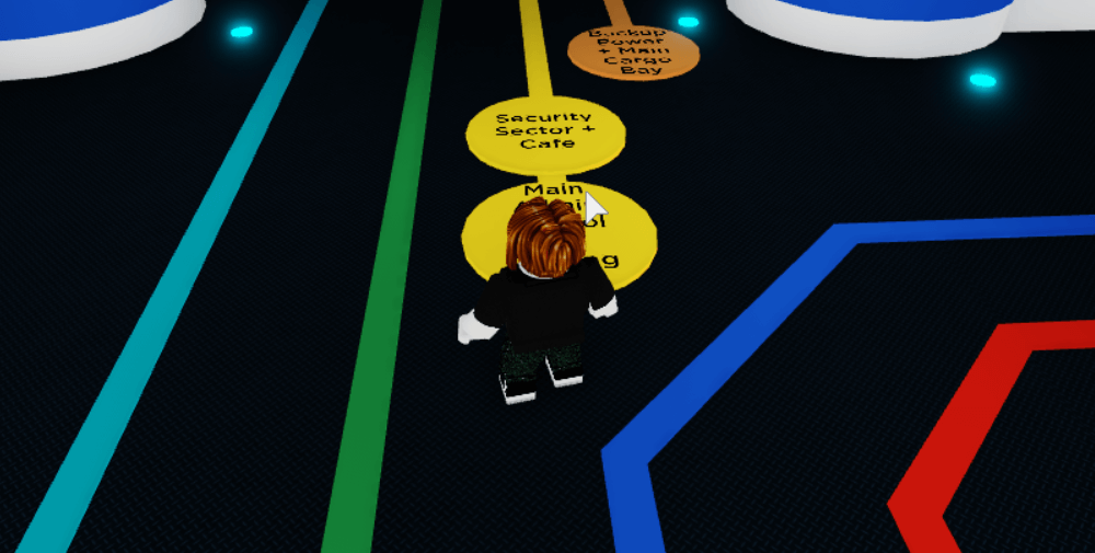 Comment obtenir la chute de caisse d'AJ Striker dans Pinewood Computer Core »wiki utile Champions du métaverse Roblox 3 En suivant les lignes colorées.