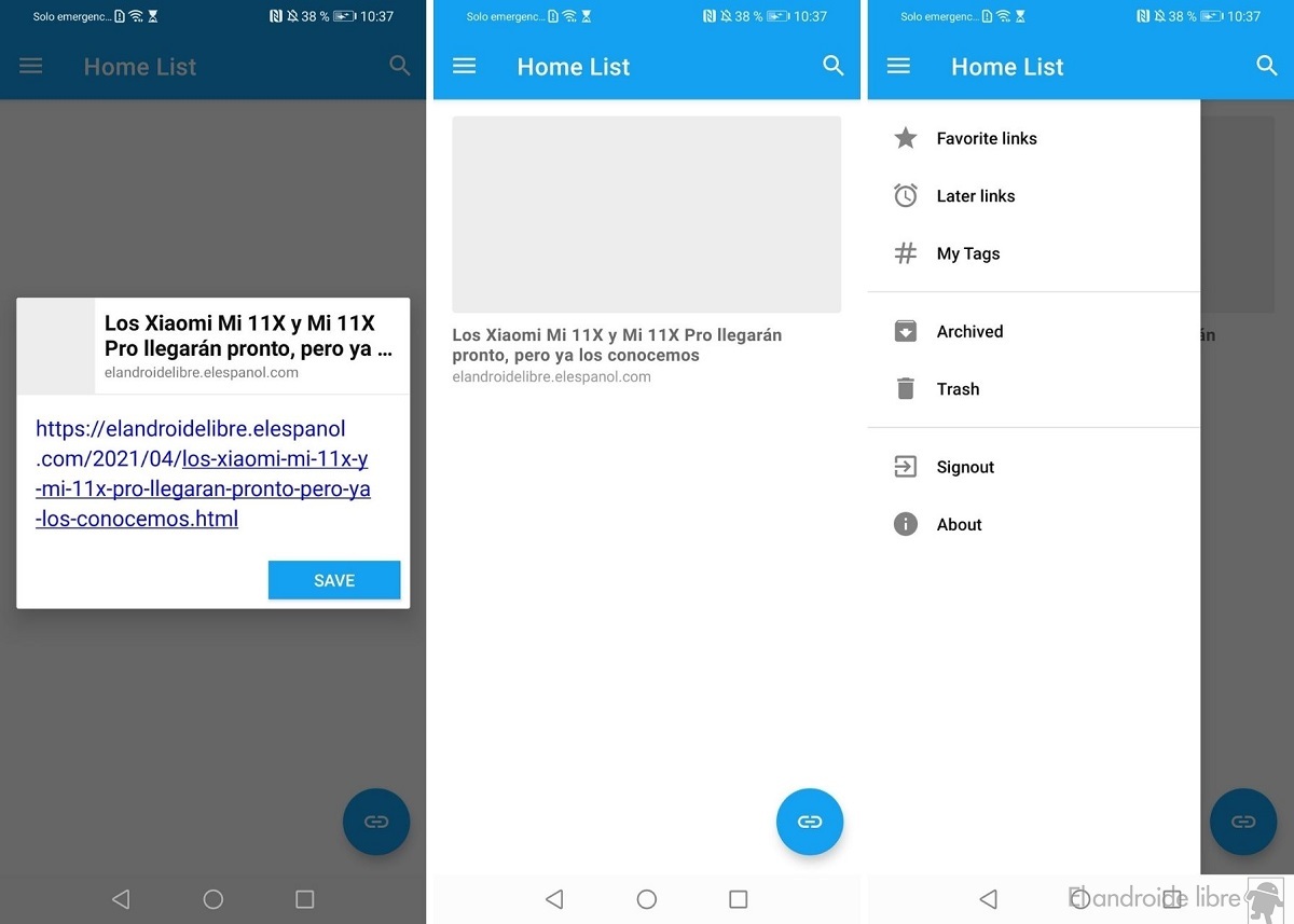 Cette application copie, enregistre et organise tous vos liens 3 Copier des liens hachés