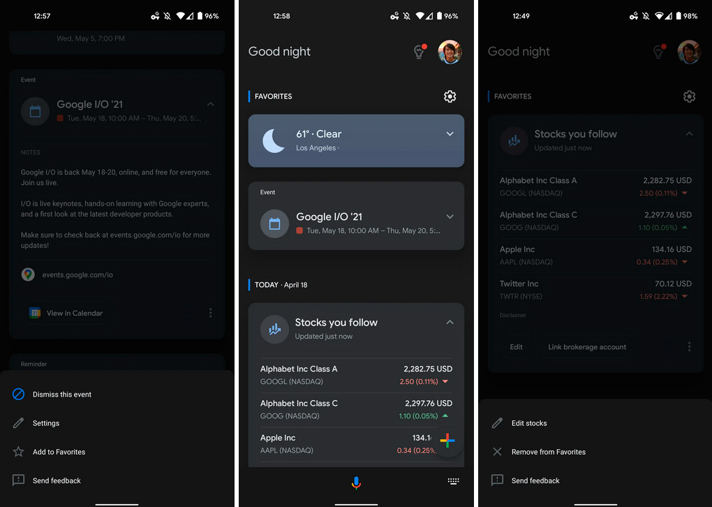 Google ajoute des favoris à la vue quotidienne de votre assistant