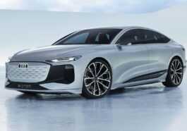 The Audi A6 e-tron concept can project video games with its headlights