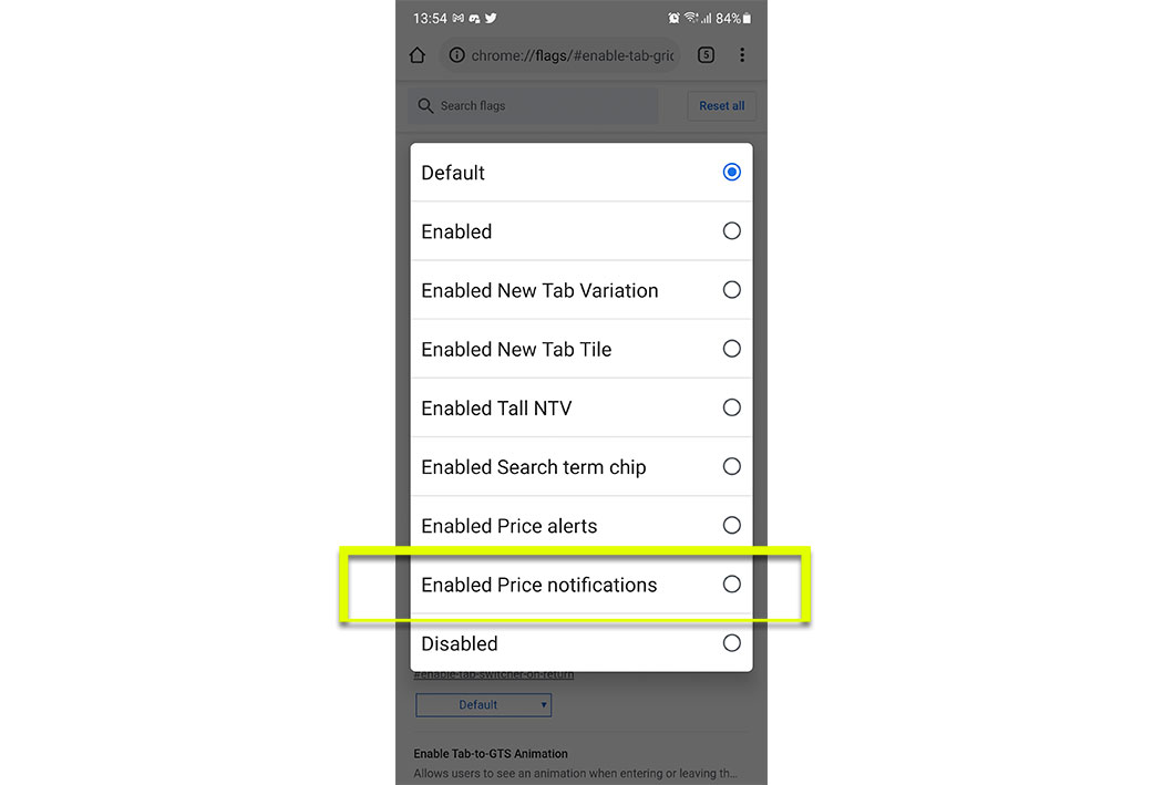 Activer les notifications de prix Activer les notifications de prix