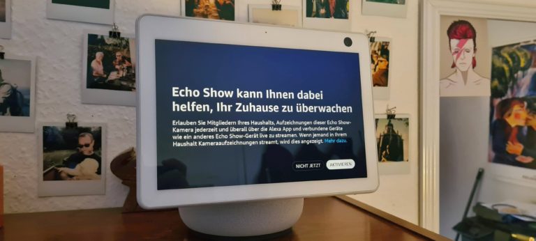 Echo Show 10 (3e génération) dans le test: étrange mélange de tablette et de haut-parleur intelligent 8 La fonction de caméra de surveillance pourrait être étendue.