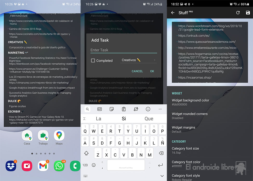 Widget de trucs Widget de trucs