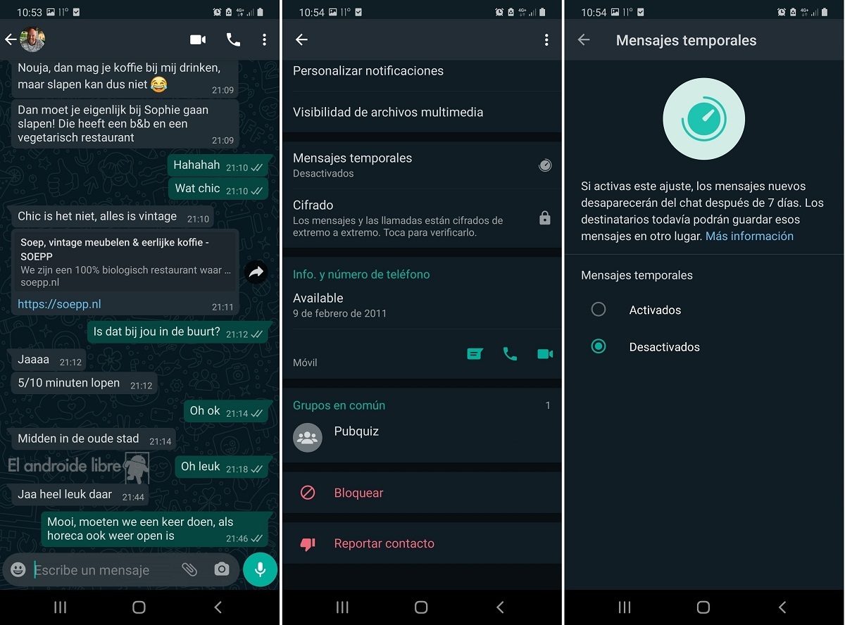 WhatsApp améliorera la fonction pour faire disparaître vos messages 3 Messages temporaires sur WhatsApp