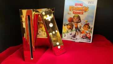 The 24 karat gold-plated Nintendo Wii made for the Queen can be yours for $300,000