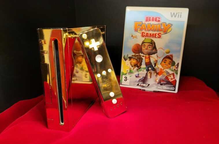 La Nintendo Wii plaquée or 24 carats conçue pour la reine peut être à vous pour 300000 $ 1 The 24 karat gold-plated Nintendo Wii made for the Queen can be yours for $300,000