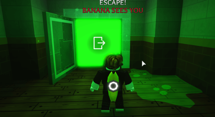 Comment obtenir le paquet secret de Sparks Kilowatt dans Banana Eats | Champions du métaverse Roblox 4 Une porte ouverte dans Banana Eats.